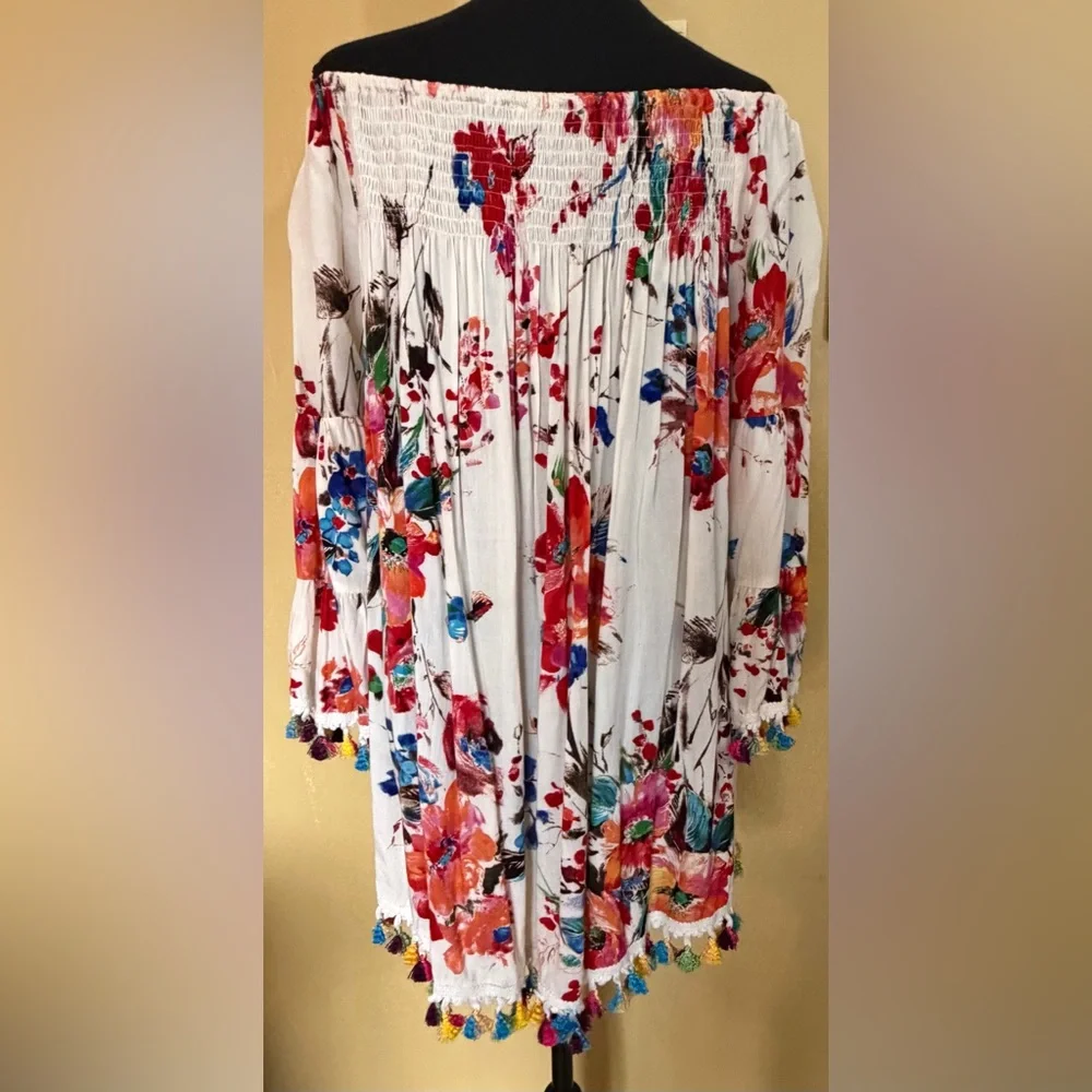 JODIFL Off-Shoulder Floral Blouse - Multicolor - Picture 6 of 10